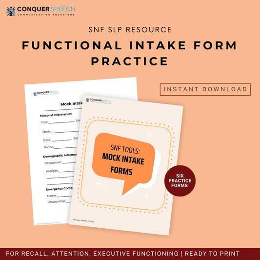 Functional Intake Form Mock Practice