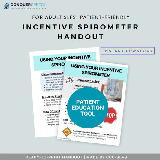 Patient Handout: Incentive Spirometer